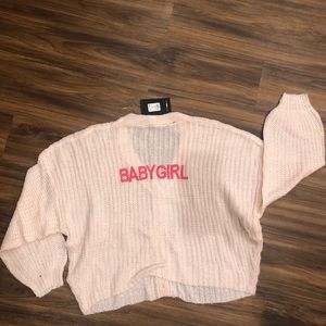FASHION NOVA: Baby girl cropped cardigan